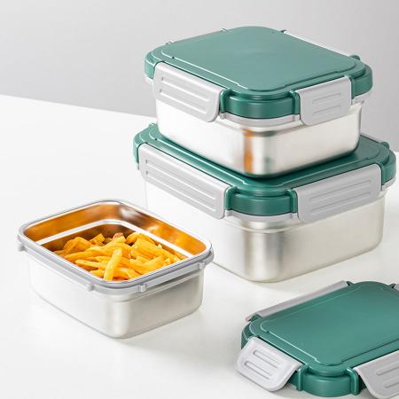 盒其新鮮不銹鋼密封盒S510ml/M880ml/L1.45L
